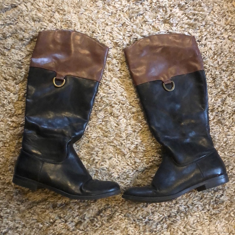 Brown and black size ten boots from Target